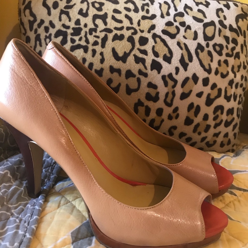 Nine West Tan Heels